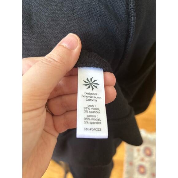 Athleta Black Studio Wrap Waterfall Long Sleeve Cardigan - Picture 5 of 6